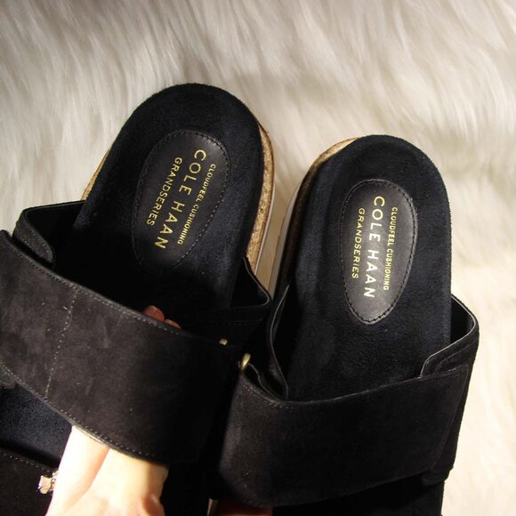 Cole Haan Black Comfort Sandals W23434 Women's Size 7 B READ - Picture 9 of 14